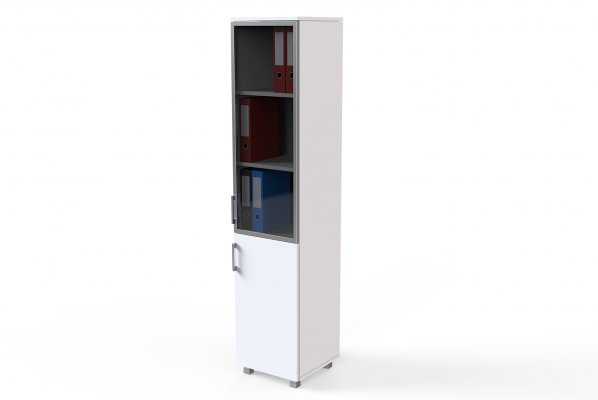 40x190 File Cabinet With 2 Doors And Aluminum Frame