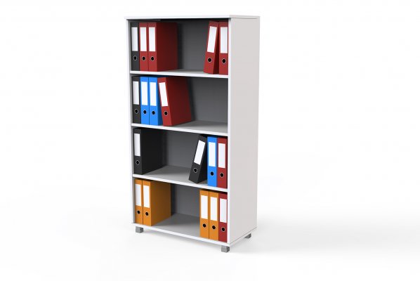 80x160 File Cabinet With Open Shelves