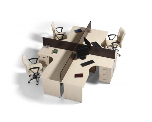 Micro Multiple Working Table With Caisson