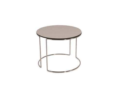 Pano Circle Chrome Leg Coffee Table