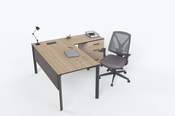 Quartz Side Table Staff Office Set